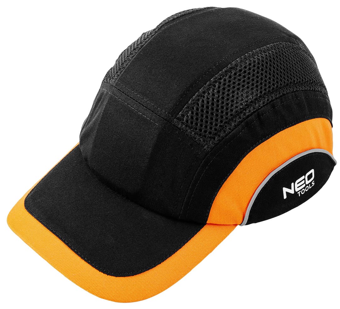 Czapka z daszkiem ze wzmocnieniem NEO TOOLS czarno-pomarańczowa 6