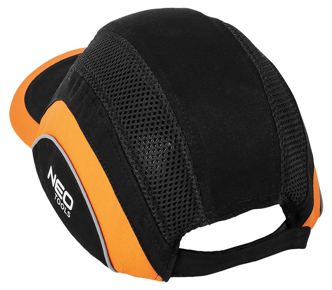 Czapka z daszkiem ze wzmocnieniem NEO TOOLS czarno-pomarańczowa 7
