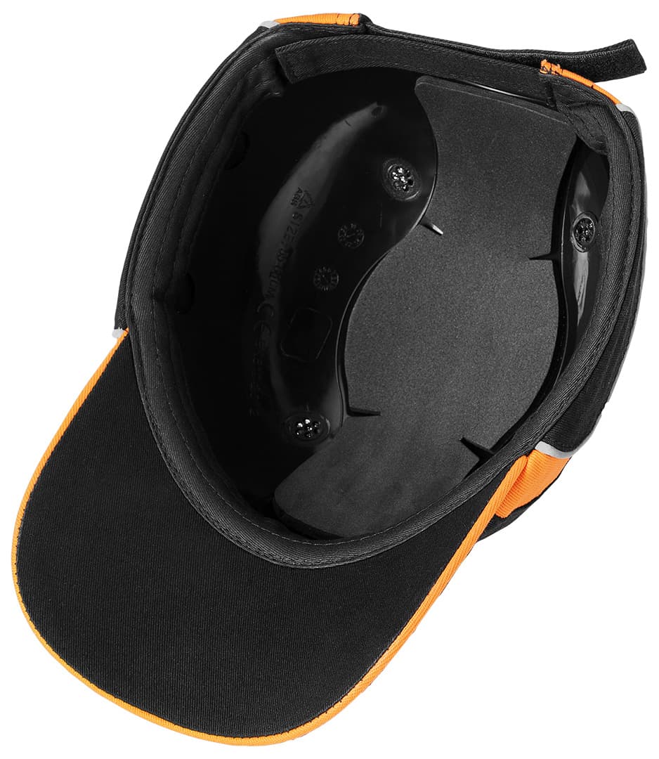 Czapka z daszkiem ze wzmocnieniem NEO TOOLS czarno-pomarańczowa 8