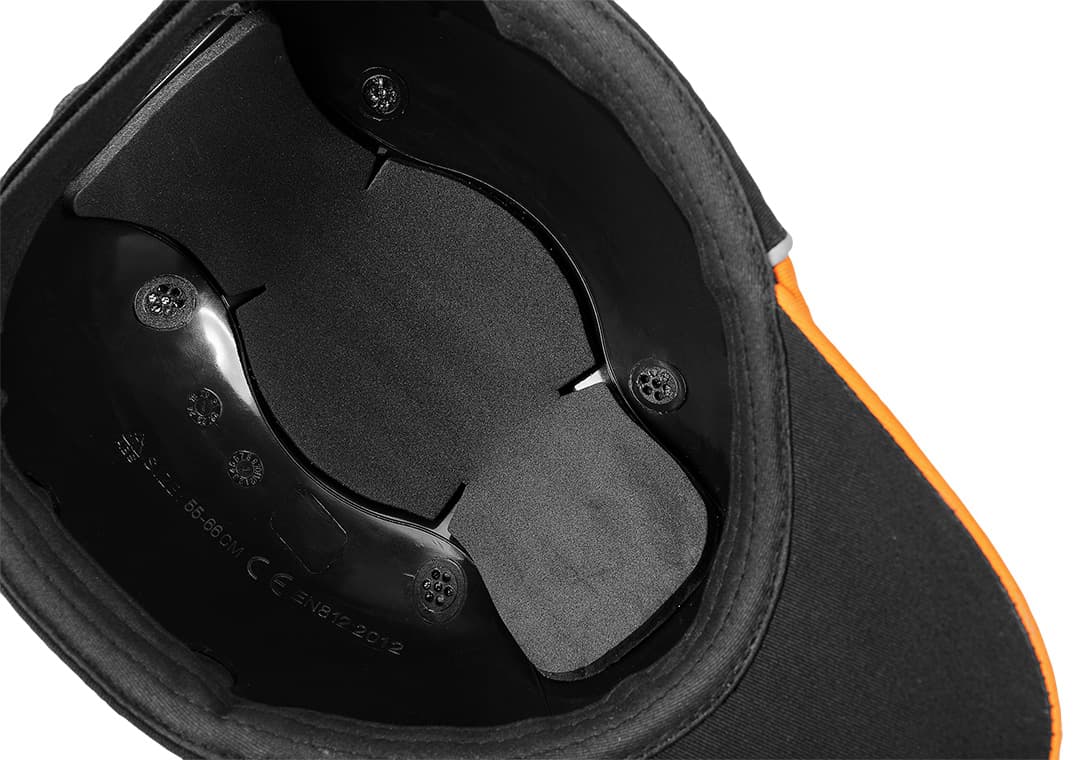 Czapka z daszkiem ze wzmocnieniem NEO TOOLS czarno-pomarańczowa 9