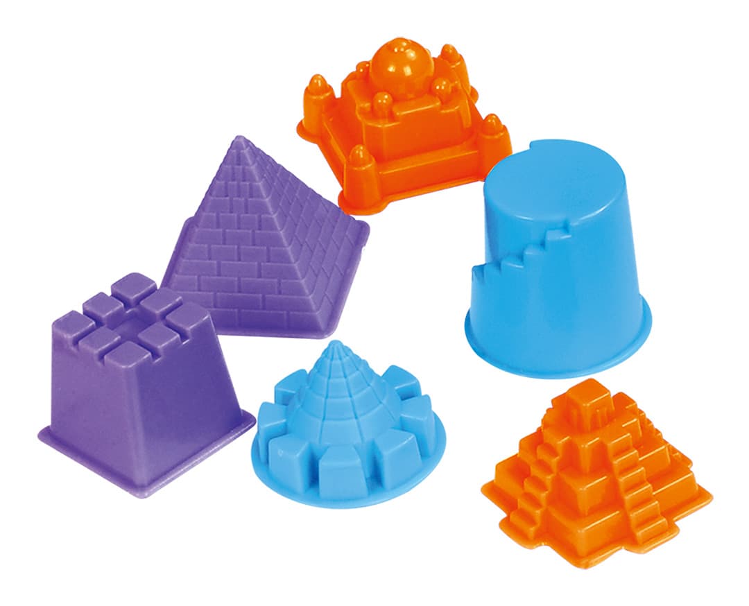 Plac budowy z piaskiem kinetycznym w walizce 8