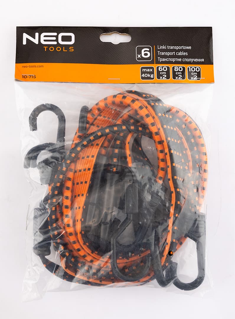 Linki transportowe gumowe z haczykami 6 sztuk 3