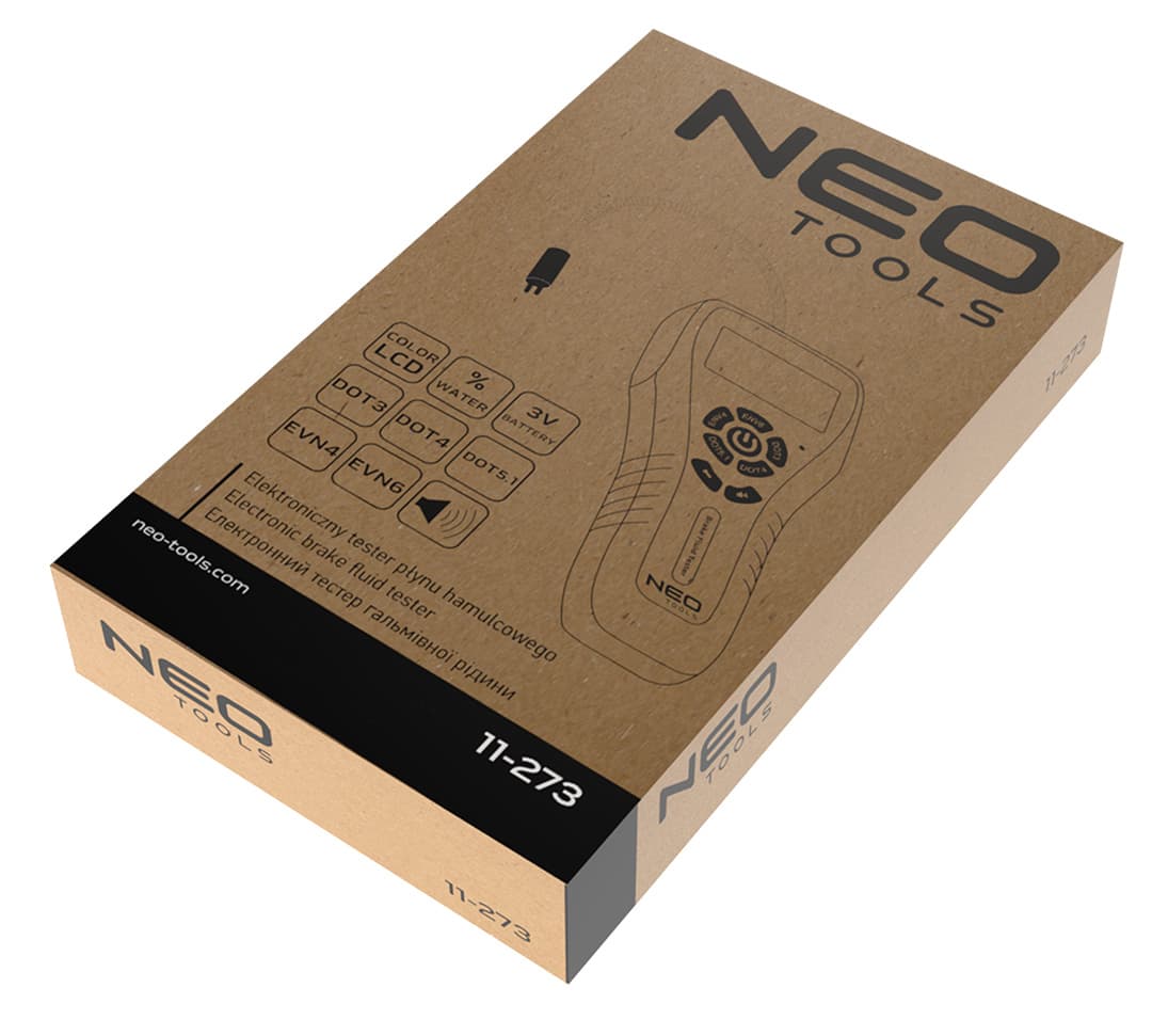 Elektroniczny tester płynu hamulcowego DOT3, DOT4, DOT5.1 4