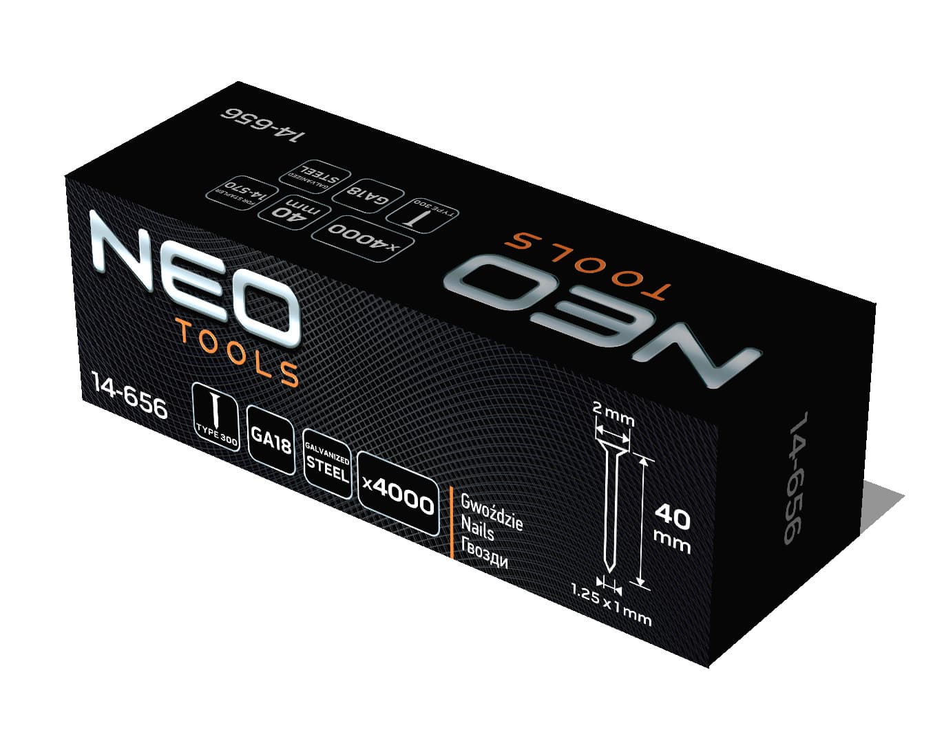 Gwoździe galwanizowane do zszywacza pneumatycznego GA18 40 mm 4000 sztuk 8