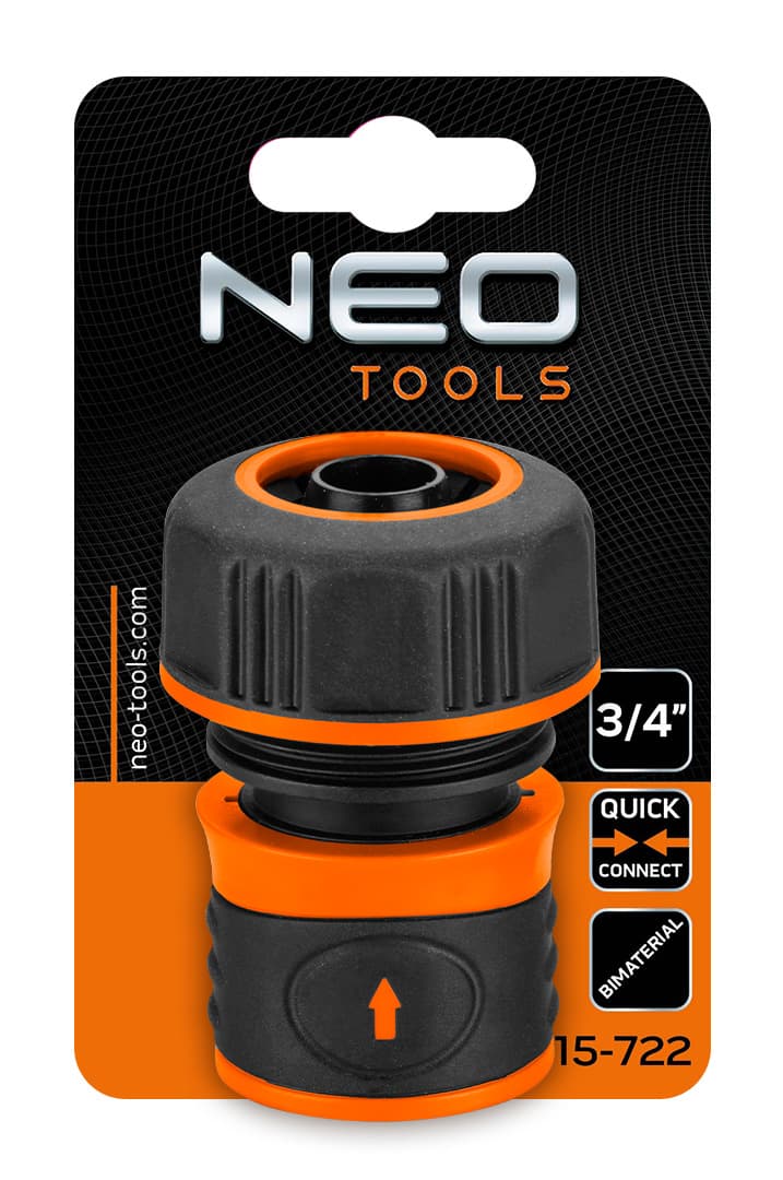 Złączka przelotowa dwumateriałowa do węża ogrodowego 3/4 cala 7