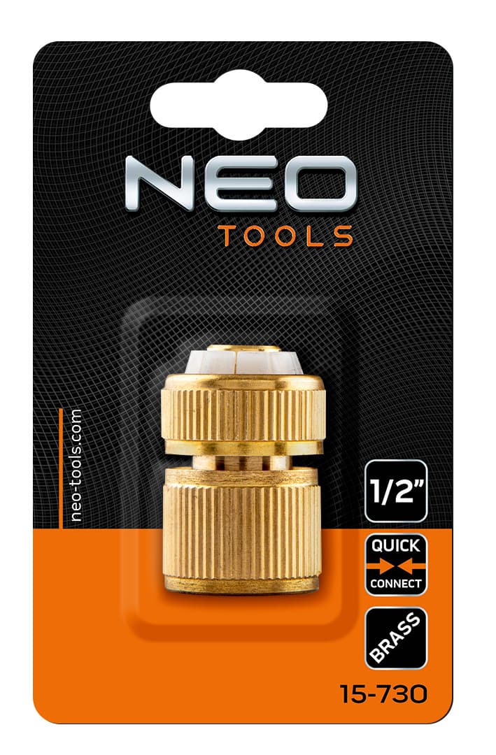 Złączka przelotowa mosiężna 1/2 cala do węża ogrodowego 10