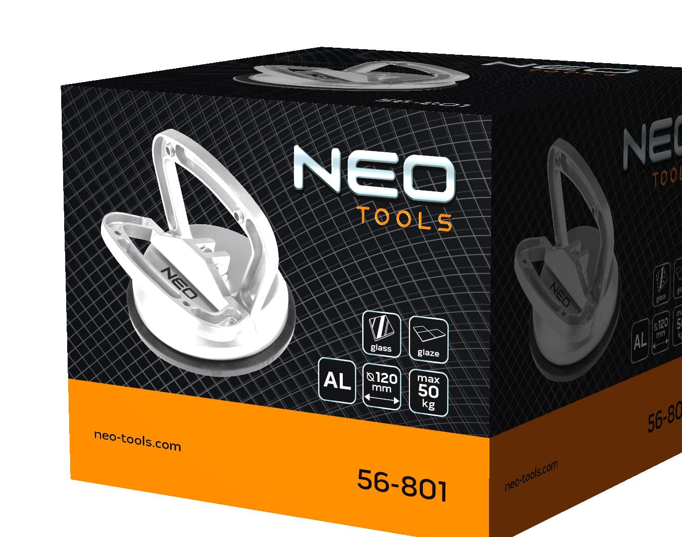 Przyssawka aluminiowa do szyb pojedyncza 50 kg 6