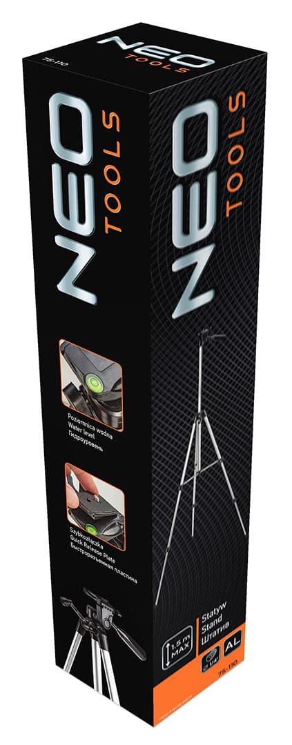 Statyw aluminiowy 1.5 m z gwintem 1/4 cala do laserów 5