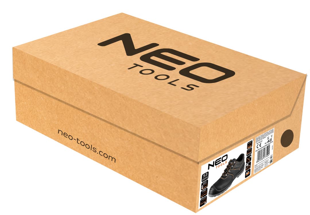 Półbuty robocze NEO TOOLS S3 SR FO ze stalowym podnoskiem, rozmiar 42 10