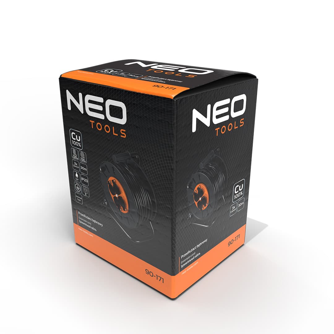 Przedłużacz bębnowy 30 m 3 x 1,5 mm² 7