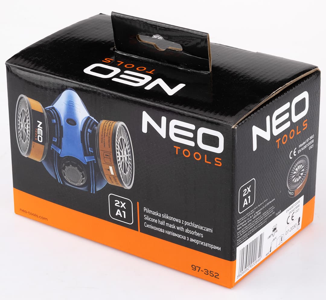 Półmaska silikonowa z 2 pochłaniaczami A1 R 5