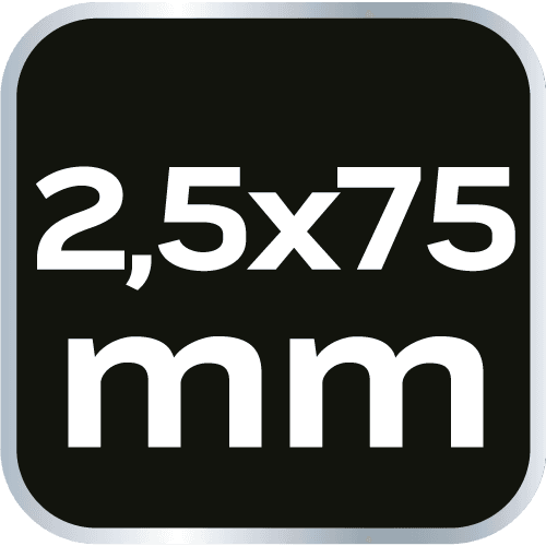 Wkrętak płaski izolowany 1000V 0.4 x 2.5 x 75 mm 6