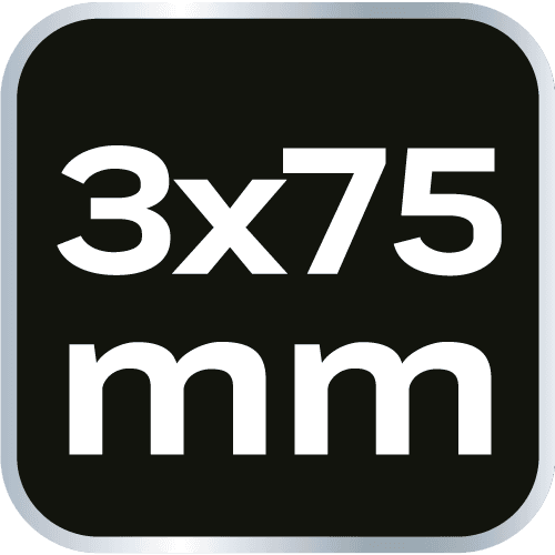 Wkrętak płaski 3.0 x 75 mm stal chromowo-wanadowa 6