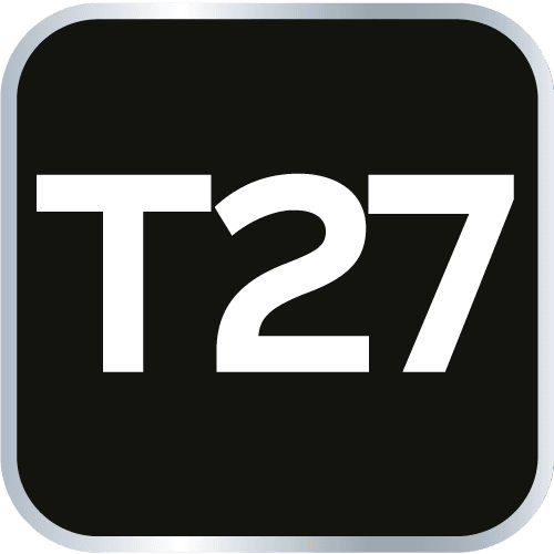 Wkrętak Torx T27 z hartowanej stali chromowo-wanadowej 100 mm 5