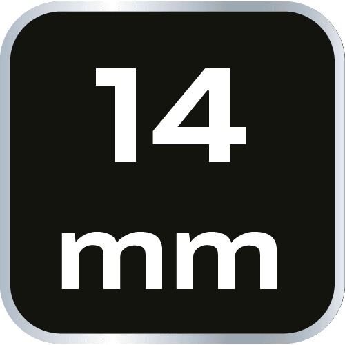 Nasadka sześciokątna 3/8 cala, 14 mm, stal chromowo-wanadowa 5