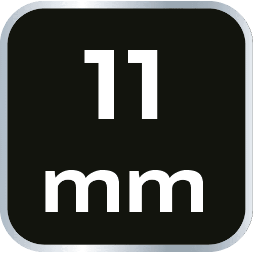 Nasadka sześciokątna długa 1/2 cala, rozmiar 11 mm 8