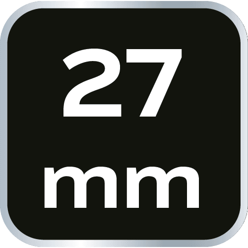 Nasadka sześciokątna długa 1/2 cala, rozmiar 27 mm 8