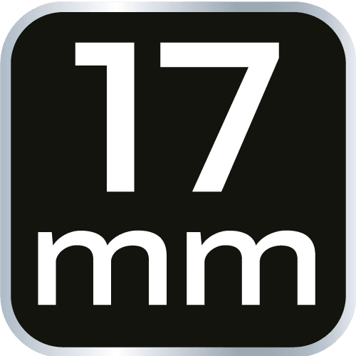 Klucz fajkowy sześciokątny przelotowy 17 mm długość 180 mm 5