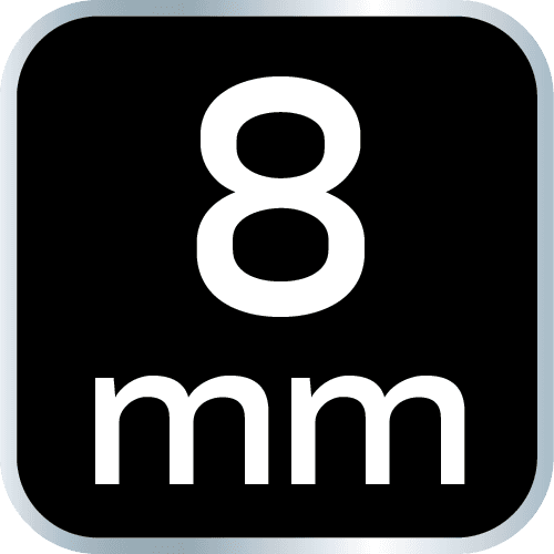 Klucz płasko-oczkowy rozcięty z grzechotką 8 mm 3