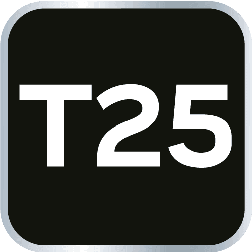 Klucz Torx T25 ze stali chromowo-wanadowej 5
