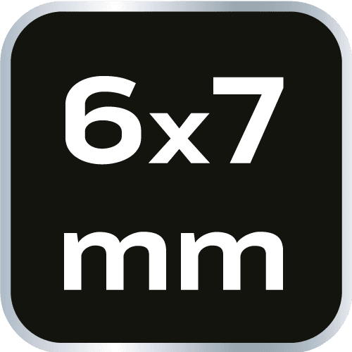 Klucz płaski dwustronny 6 x 7 mm stal chromowo-wanadowa 7