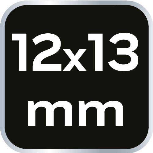 Klucz oczkowy odgięty 12 x 13 mm stal chromowo-wanadowa 8