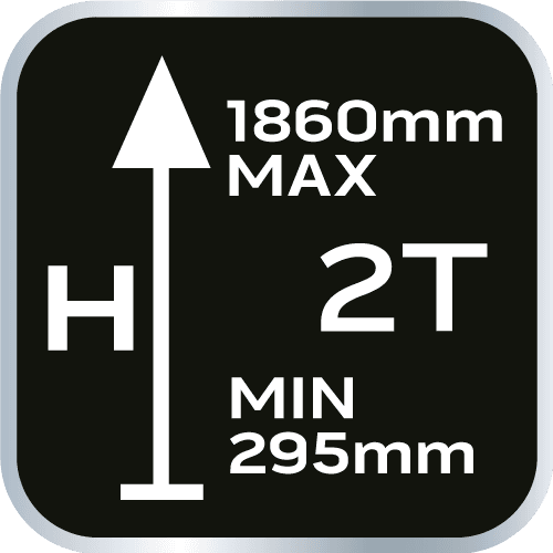 Podnośnik warsztatowy żurawowy 2 tony zakres 25 - 2382 mm 3