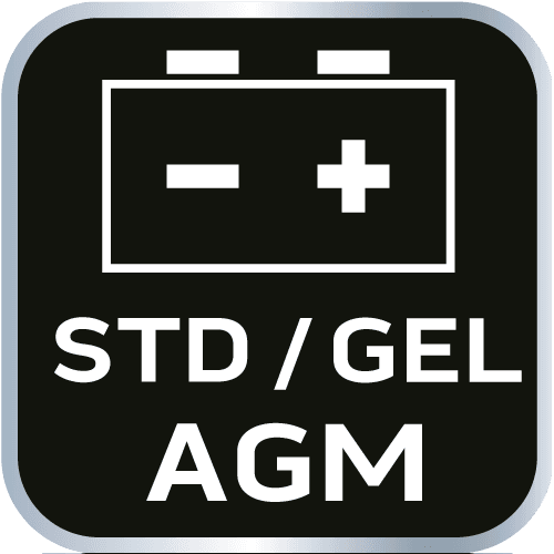 Prostownik automatyczny do akumulatorów kwasowych, AGM i GEL 4-60Ah 10