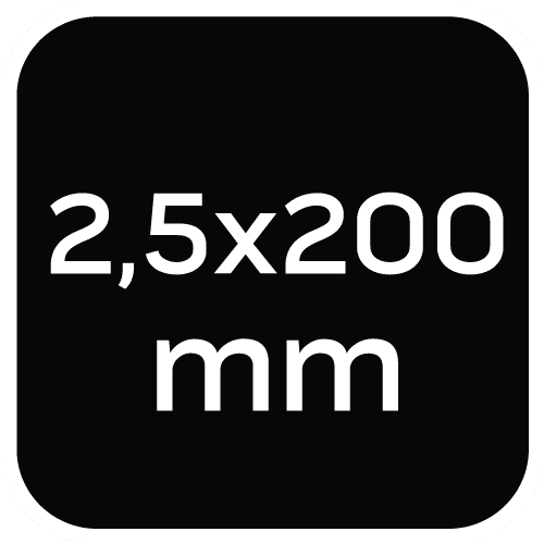 Opaski zaciskowe ogrodowe brązowe 2.5 x 200 mm 50 sztuk 8