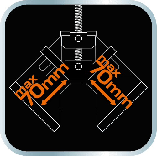 Ścisk narożny do łączenia elementów drewnianych 8
