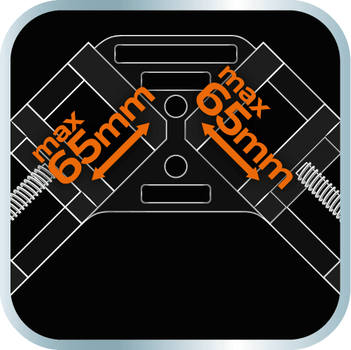 Podwójny ścisk narożnikowy do łączenia elementów pod kątem 90 stopni 8