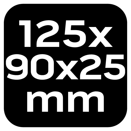 Gąbka ścierna skośna 125 x 25 x 90 mm, gradacja K120 9