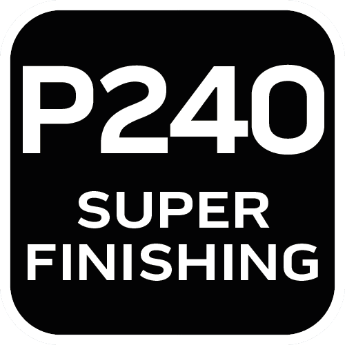 Krążki ścierne na rzep 125 mm, gradacja P240, z 8 otworami 5