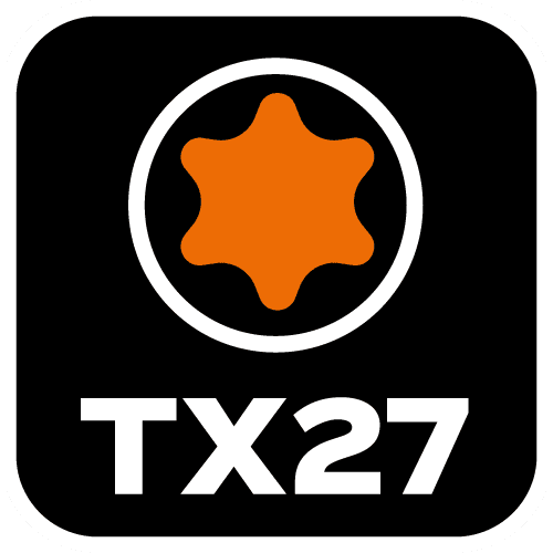 Bity udarowe TX27 o długości 25 mm, 2 sztuki 5