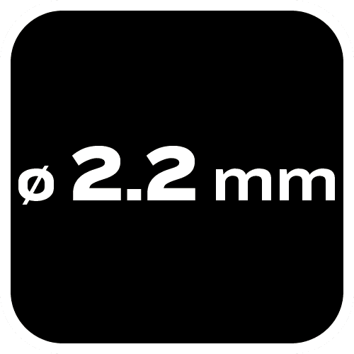 Wiertła do metalu HSS-Co 2.2 mm, zestaw 3 sztuki 6