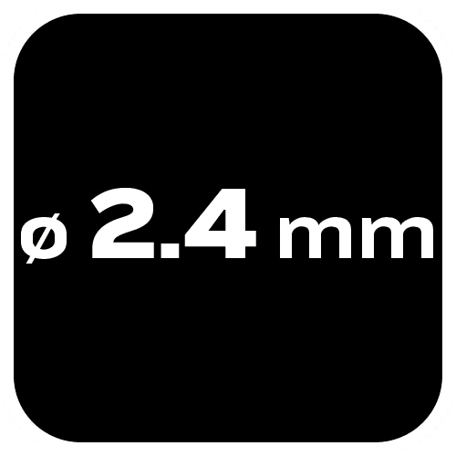 Wiertła do metalu HSS-Co 2.4 mm, 3 sztuki 6