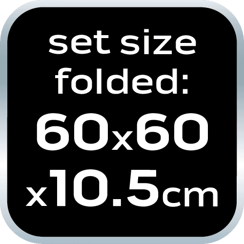 Zestaw biwakowy stół i 4 krzesła składany w walizkę 2