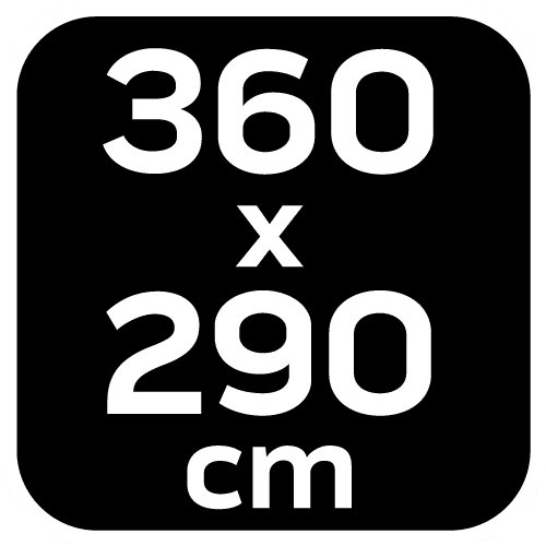 Wodoodporny tarp biwakowy NEO TOOLS 360 x 290 cm 9