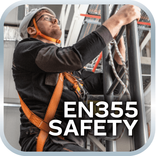 Zestaw asekuracyjny do pracy na wysokości z pasem biodrowym i amortyzatorem 7