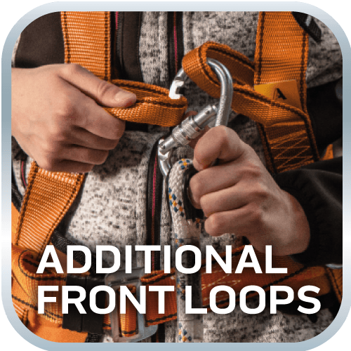 Zestaw asekuracyjny do pracy na wysokości z pasem biodrowym i amortyzatorem 10