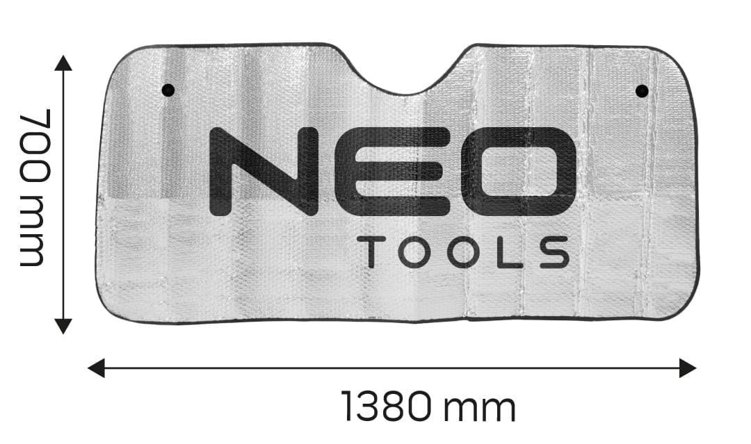 Osłona na szybę samochodową z podwójną izolacją 1380 x 700 mm 6