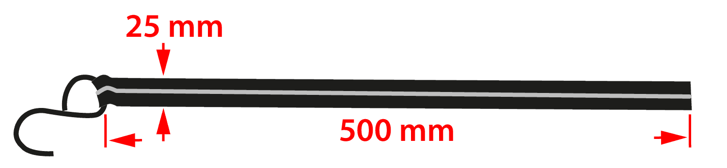 Pas mocujący z grzechotką 25 mm x 5 m, wytrzymałość 260 kg 9