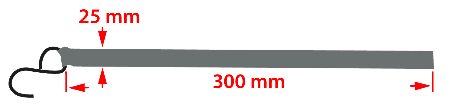 Pas mocujący z grzechotką 25 mm x 3 m, wytrzymujący 500 kg 9