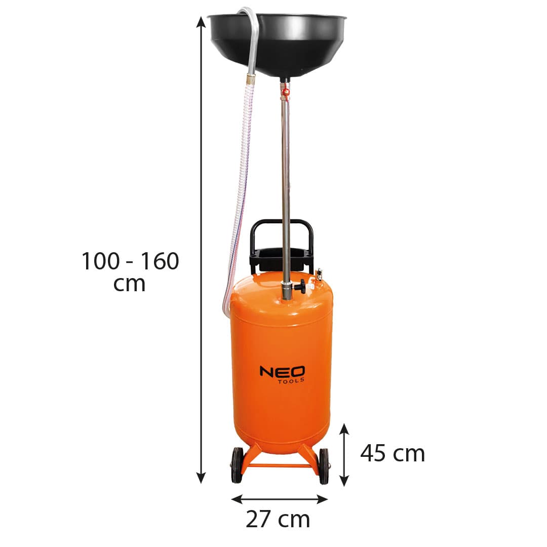 Mobilna zlewarka do oleju grawitacyjna 70 litrów 4