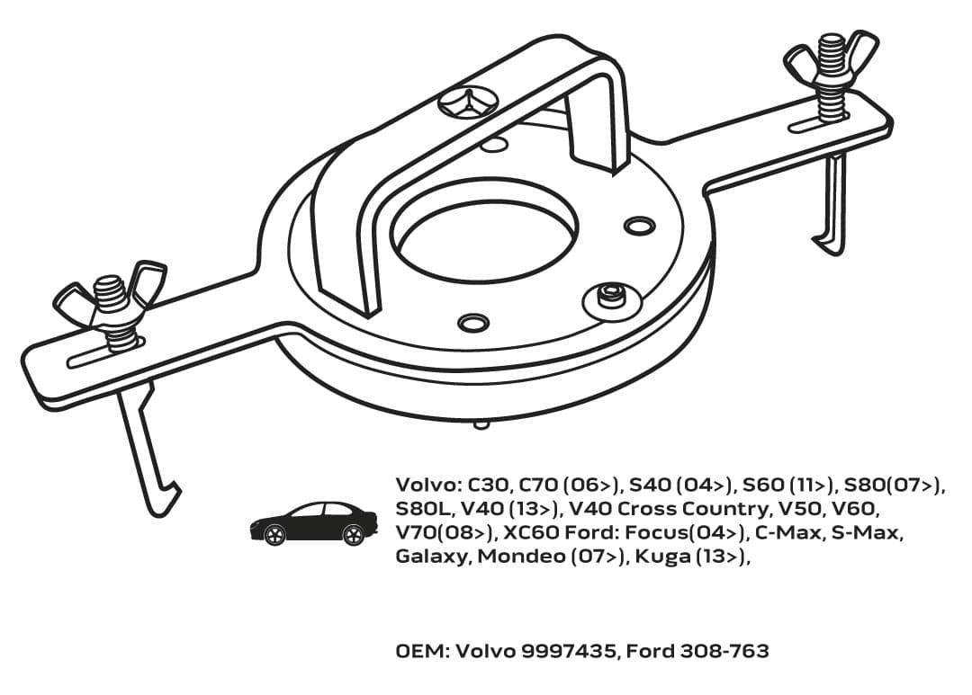 Ściągacz do sprzęgieł skrzyń DCT - Ford i Volvo 4