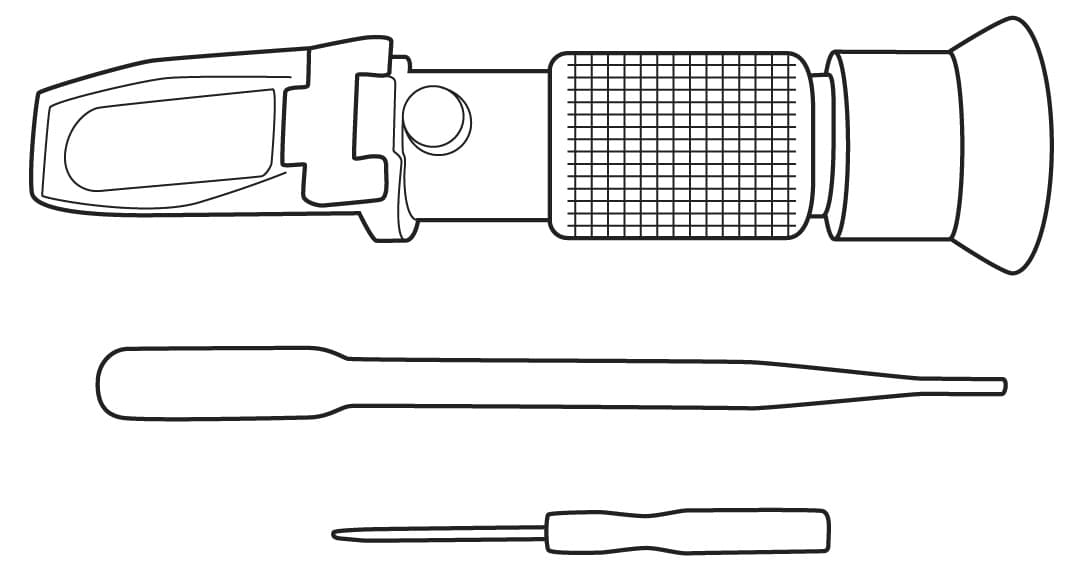 Refraktometr do pomiaru płynu chłodniczego i akumulatora 5