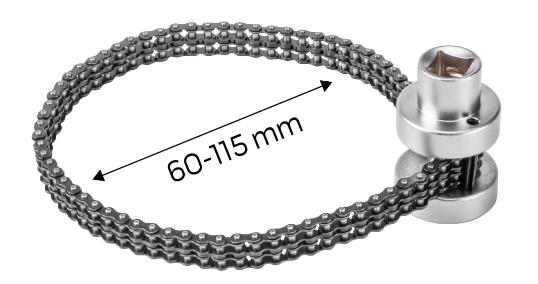 Klucz łańcuchowy do filtrów oleju 1/2" 60-115 mm 6