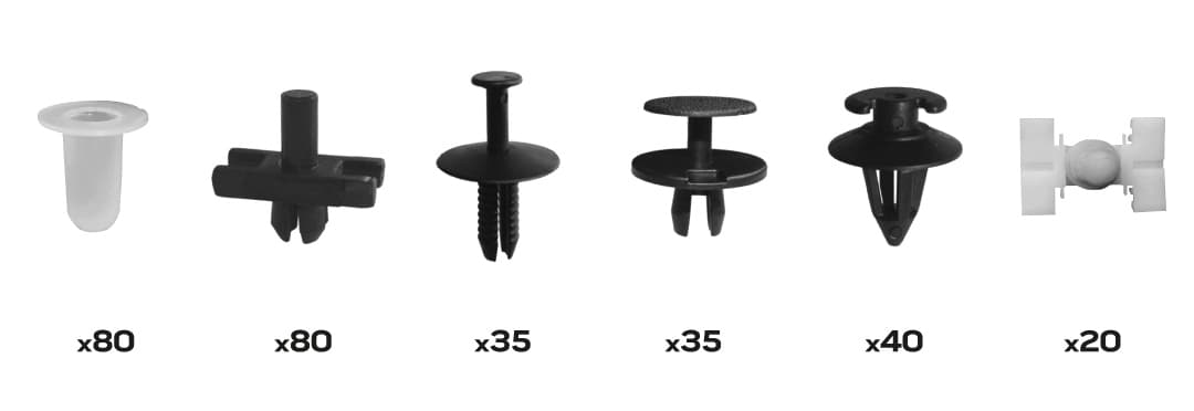 Zestaw spinek samochodowych do BMW 290 sztuk 5