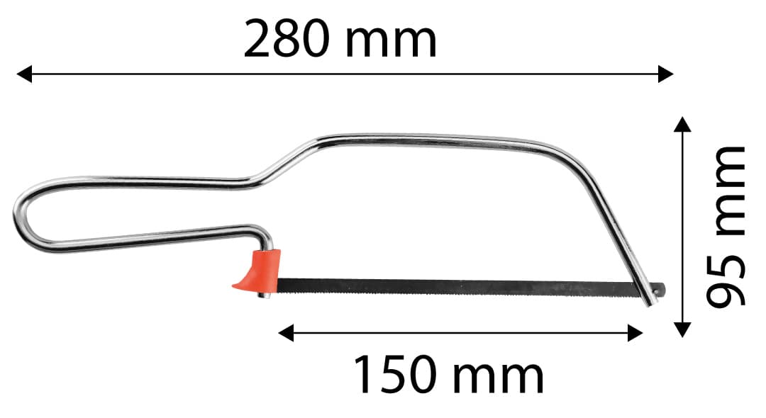 Mini piła do metalu stalowa 150 mm 7