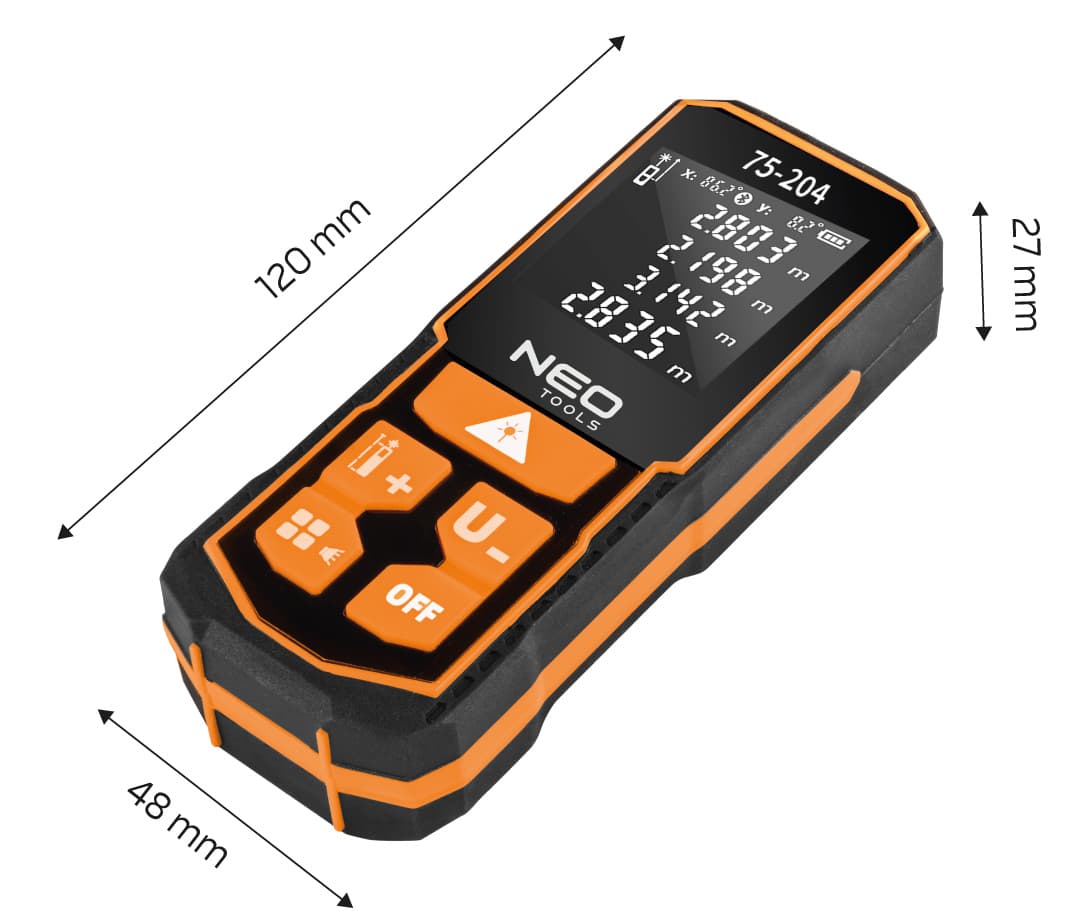 Dalmierz laserowy NEO 60 m zasięg IP54 4